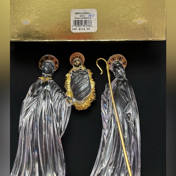 Gorham Christmas Nativity Mary, Joseph & Jesus In Original Box no lid Germany - Picture 11 of 11